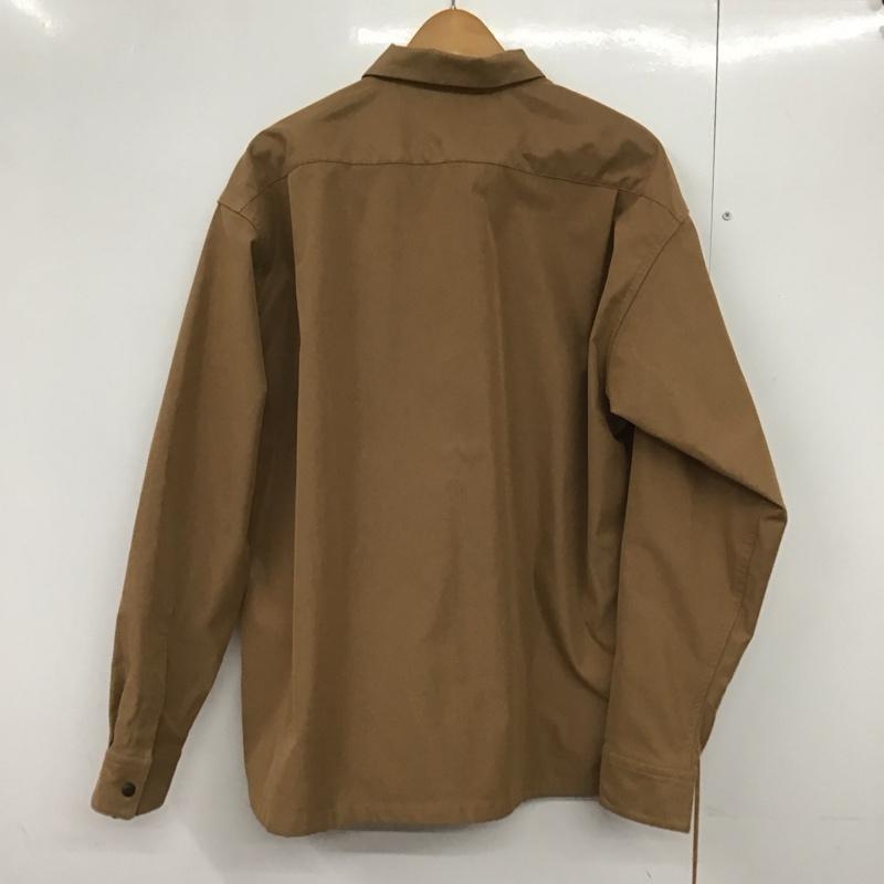 ニコアンド niko and... シャツ、ブラウス 長袖 長袖シャツ 無地シャツ カラーシャツ 4 無地 茶 / ブラウン /  メンズ USED 古着 中古 10141689