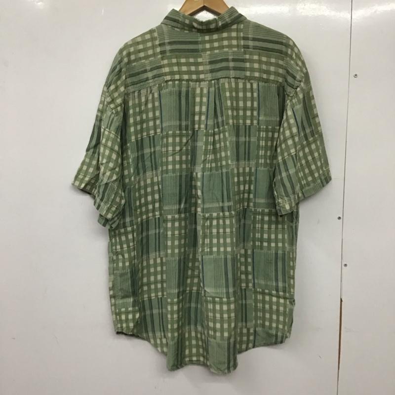 古着 USED シャツ、ブラウス 半袖 半袖シャツ チェックシャツ ボタンダウンシャツ L チェック マルチカラー / マルチカラー /  メンズ USED 古着 中古 10136717