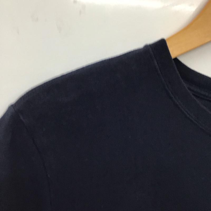 トミーヒルフィガー TOMMY HILFIGER Tシャツ 半袖 M ロゴ、文字 紺 / ネイビー /  メンズ USED 古着 中古 10130761