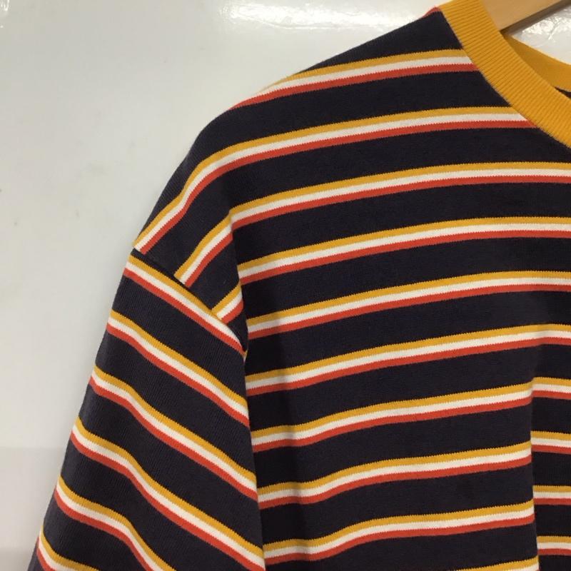 デザインティーシャツストアグラニフ Designtshirtsstoregraniph Tシャツ 半袖 半袖カットソー プリントTシャツ クルーネックカットソー S ボーダー柄 マルチカラー / マルチカラー /  メンズ USED 古着 中古 10145741