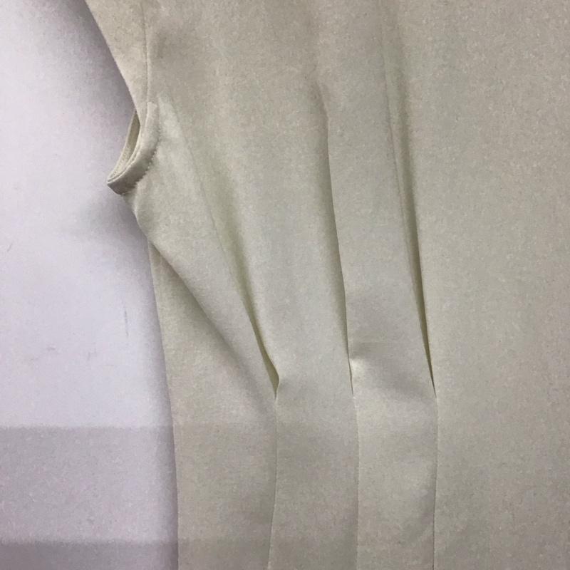 マウジー MOUSSY ワンピース ロングスカート 010FSS30-2020 WAIST TUCK SHIRT DRESS フレンチスリーブ 襟付き 1 無地 オフホワイト / オフホワイト /  レディース USED 古着 中古 10142267