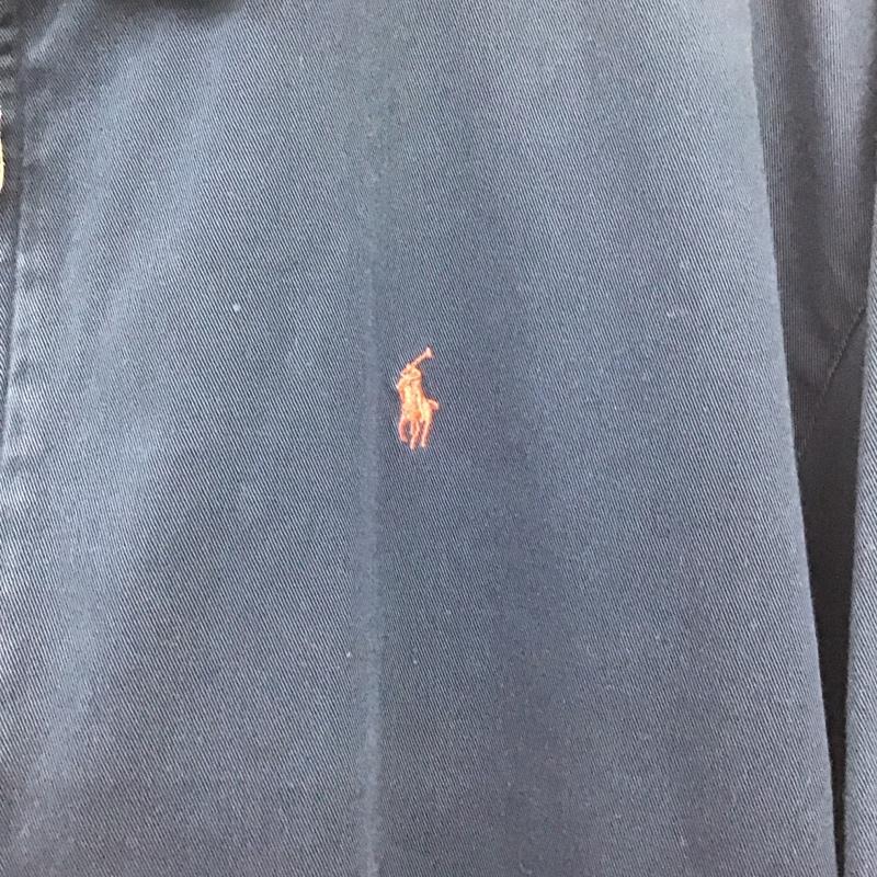 ポロバイラルフローレン Polo by RALPH LAUREN ジャケット、上着 ジャンパー、ブルゾン ジップアップジャケット アウター 古着 L ロゴ、文字 紺 / ネイビー /  メンズ USED 古着 中古 10145554