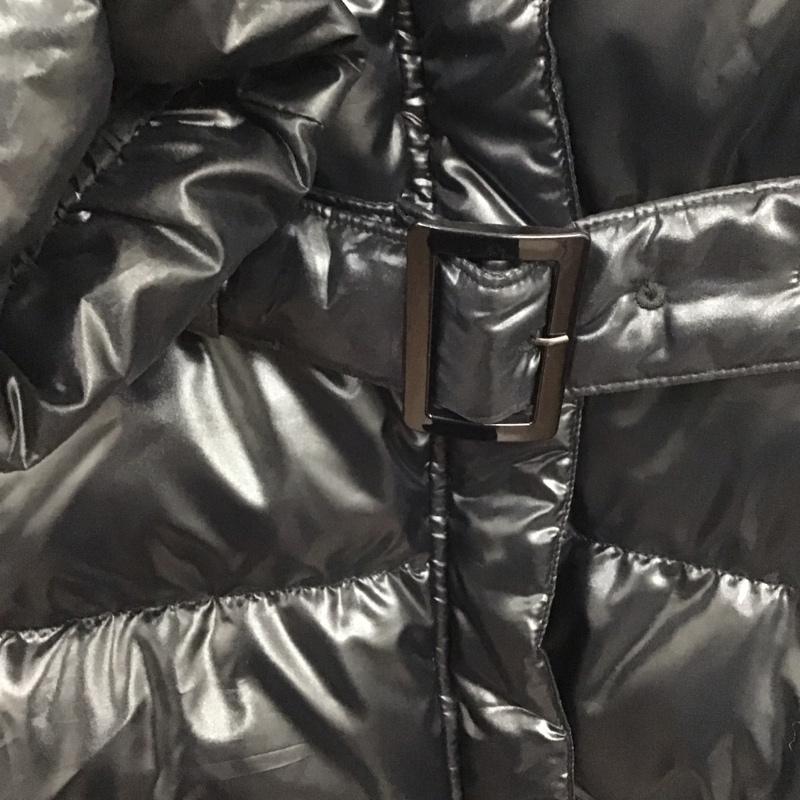 ユニクロ UNIQLO コート ダウンコート L 無地 黒 / ブラック /  レディース USED 古着 中古 10140427