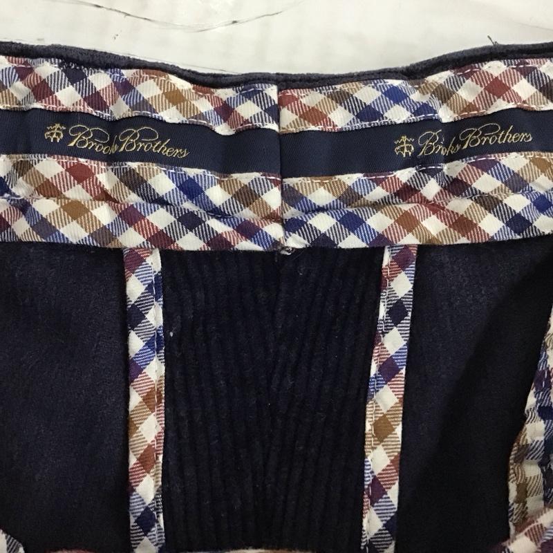 ブルックスブラザーズ BROOKS BROTHERS パンツ チノパン コーデユロイパンツ ワイドパンツ カジュアルパンツ ストレートパンツ チノパン 34 無地 紺 / ネイビー /  メンズ USED 古着 中古 10110353