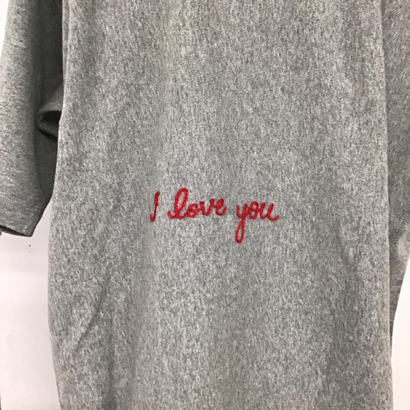 チャンピオン Champion Tシャツ 半袖 c8-r360 半袖カットソー プリントTシャツ クルーネックカットソー L 無地 灰 / グレー /  メンズ USED 古着 中古 10127339