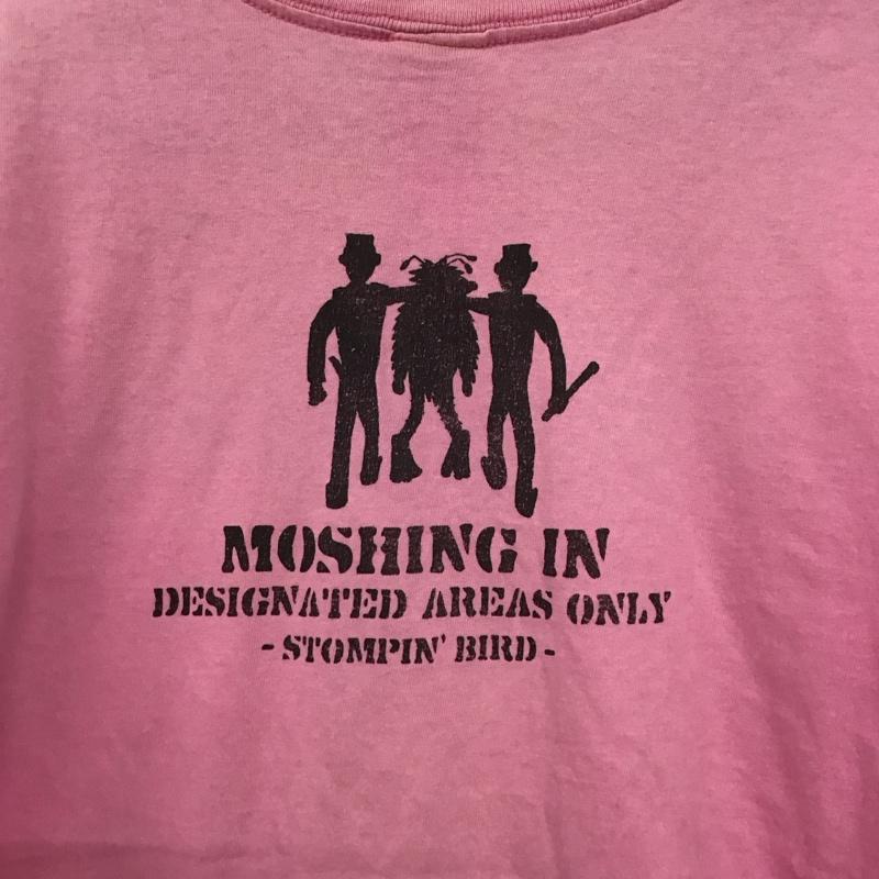 古着 USED Tシャツ 半袖 半袖カットソー プリントTシャツ クルーネックカットソー S プリント 桃 / ピンク /  メンズ USED 古着 中古 10148241