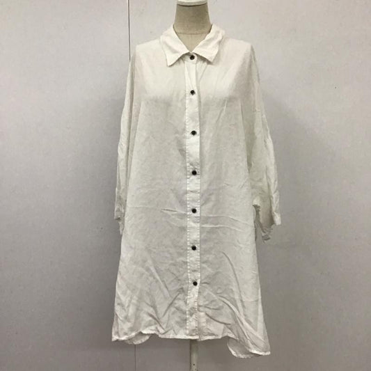 ジーナシス JEANASIS シャツ、ブラウス 半袖 JS063745MC FREE 無地 白 / ホワイト /  レディース USED 古着 中古 10110297