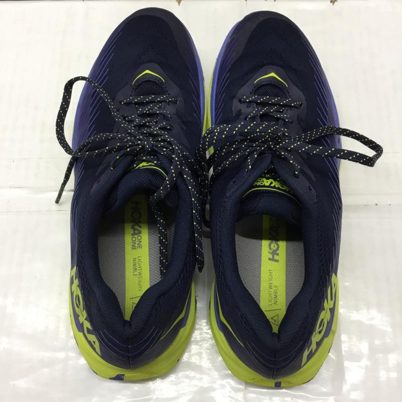 ホカオネオネ HOKA ONEONE スニーカー スニーカー 1110496 Torrent 2 27cm 27.0cm ロゴ、文字 紺 / ネイビー / X 黄 / イエロー /  メンズ USED 古着 中古 10121816