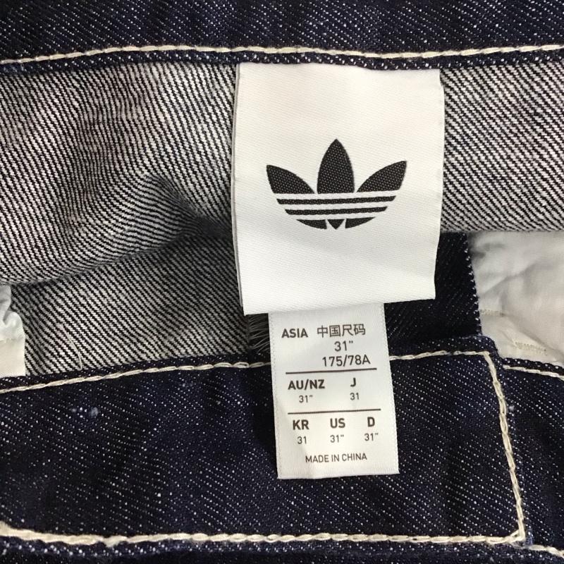 アディダスオリジナルス adidas originals パンツ デニム、ジーンズ ks6916 90sオルタナティブスポーツワイドレッグスケータージーンズ 31インチ ロゴ、文字 インディゴ / インディゴ /  メンズ USED 古着 中古 10150690