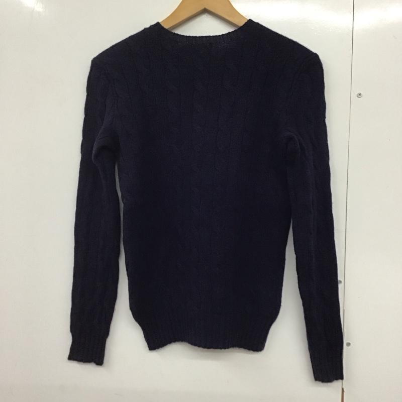 ポロラルフローレン POLO RALPH LAUREN ニット、セーター 長袖 XS ロゴ、文字 赤 / レッド / X 紺 / ネイビー /  レディース USED 古着 中古 10142896