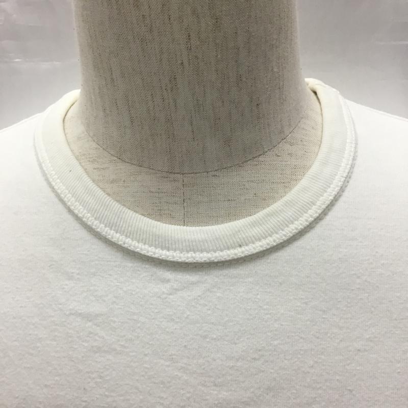 フラットヘッド The Flat Head Tシャツ 半袖 半袖カットソー プリントTシャツ クルーネックカットソー 38 ロゴ、文字 白 / ホワイト /  メンズ USED 古着 中古 10116715