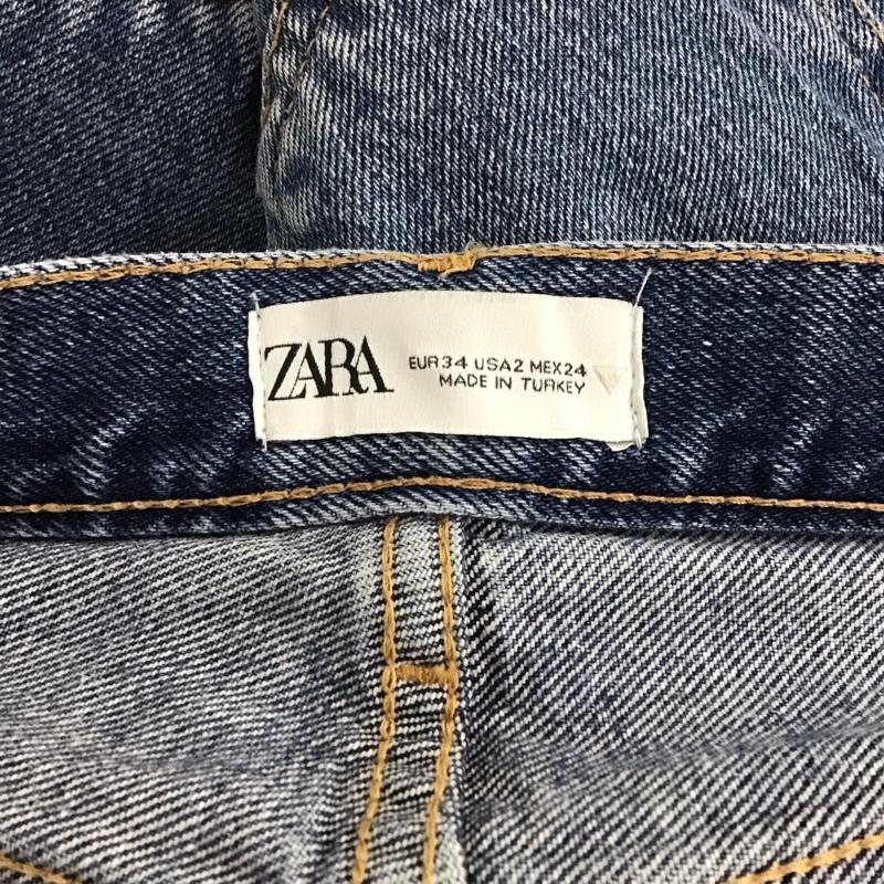 ザラ ZARA パンツ デニム、ジーンズ 34 無地 水色 / ライトブルー /  レディース USED 古着 中古 10140066