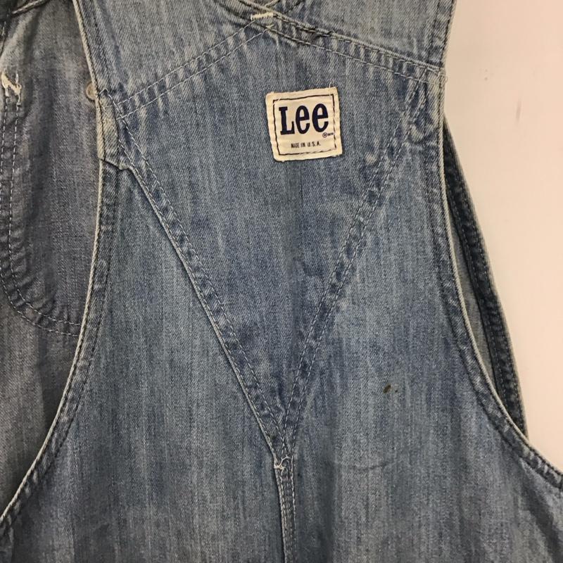 リー Lee サロペット・オーバーオール サロペット、オーバーオール デニム ロゴ、文字 青 / ブルー /  メンズ USED 古着 中古 10142295