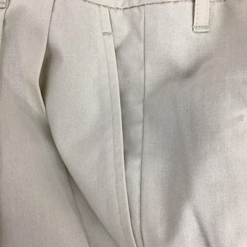ローリーズファーム LOWRYS FARM パンツ スラックス LF524001AD ワイドパンツ タックパンツ L 無地 アイボリー / アイボリー /  レディース USED 古着 中古 10120870