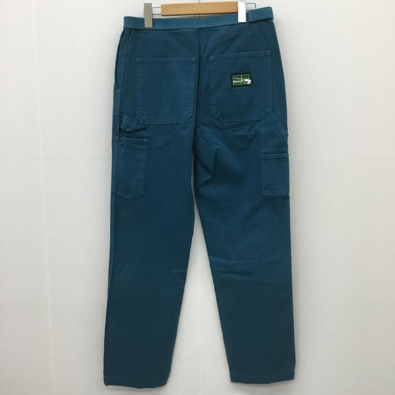 ブレインデット BRAIN DEAD パンツ ワークパンツ、ペインターパンツ S 無地 X ワンポイント 緑 / グリーン /  メンズ USED 古着 中古 10119970