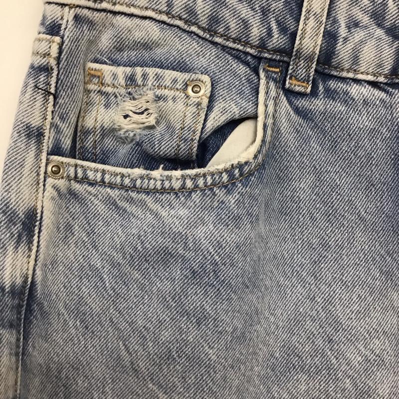 ザラ ZARA パンツ デニム、ジーンズ 36 無地 水色 / ライトブルー /  レディース USED 古着 中古 10133637