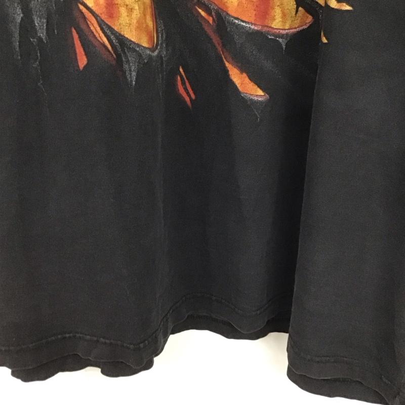 古着 USED シャツ、ブラウス 半袖 半袖カットソー プリントTシャツ クルーネックカットソー プリント ダークグレー / ダークグレー /  メンズ USED 古着 中古 10146662