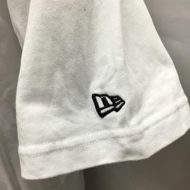 ニューエラ NEW ERA Tシャツ 半袖 半袖カットソー プリントTシャツ クルーネックカットソー XL ロゴ、文字 白 / ホワイト /  メンズ USED 古着 中古 10116239