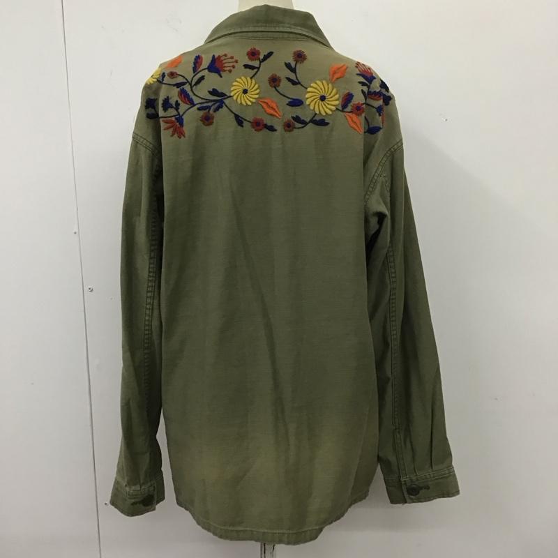 スライ SLY ジャケット、上着 ジャケット、ブレザー 0308SM10-0040 ミリタリージャケット 刺繍 FREE 花柄 カーキ / カーキ /  レディース USED 古着 中古 10112038