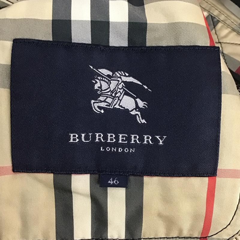 バーバリーロンドン Burberry London ジャケット、上着 ジャンパー、ブルゾン ジップアップジャケット ジャンパー ジャケット カジュアルジャケット アウター 46 無地 黒 / ブラック /  メンズ USED 古着 中古 10112501