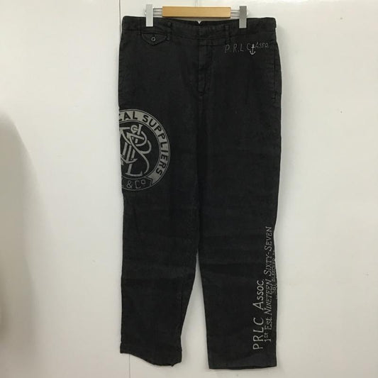 ポロラルフローレン POLO RALPH LAUREN パンツ ワークパンツ、ペインターパンツ カジュアルパンツ ワイドパンツ ストレートパンツ 34 プリント 紺 / ネイビー /  メンズ USED 古着 中古 10105432