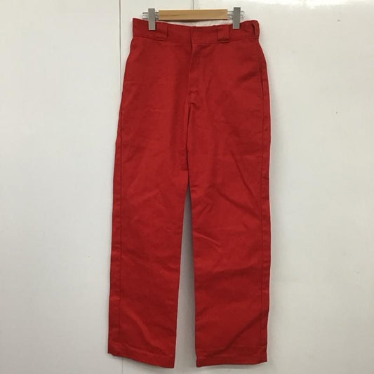 ディッキーズ Dickies パンツ ワークパンツ、ペインターパンツ ワークパンツ ワイドパンツ カジュアルパンツ デニムパンツ ストレートパンツ 30インチ 無地 赤 / レッド /  メンズ USED 古着 中古 10109860