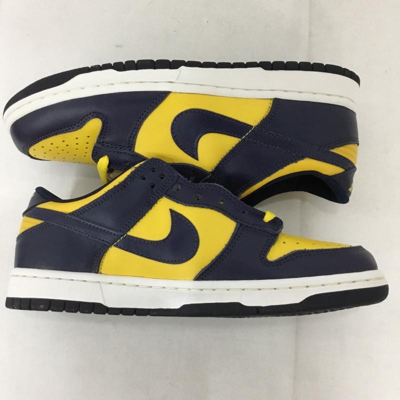 ナイキ NIKE スニーカー スニーカー 630358 471 DUNK LOW 26cm 箱有 99年 26.0cm ロゴ、文字 紺 / ネイビー / X マスタード / マスタード /  メンズ USED 古着 中古 10131697