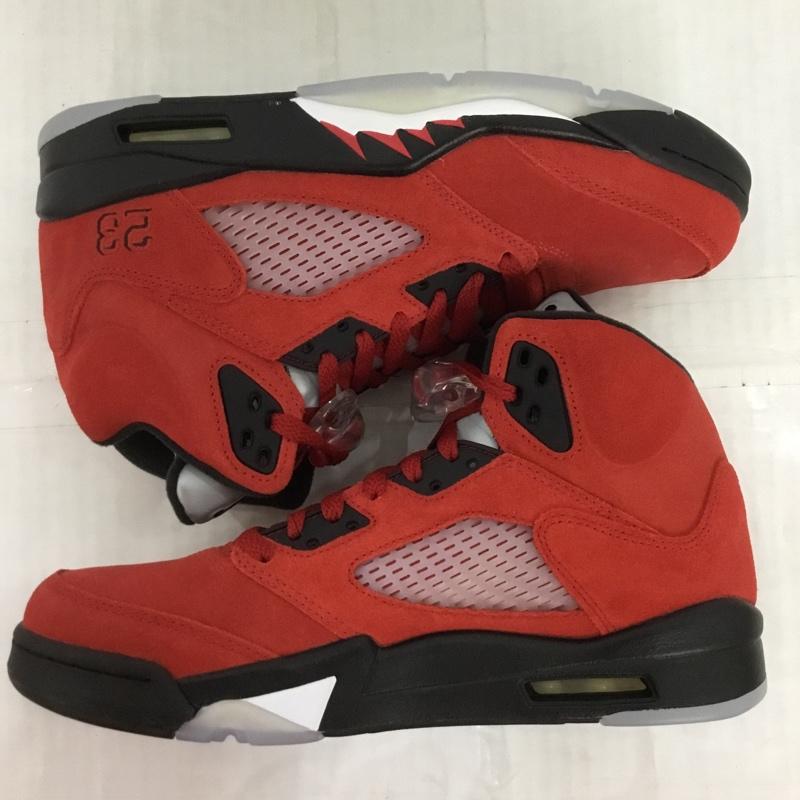 ナイキ NIKE スニーカー スニーカー DD0587-600 AIR JORDAN 5 RETRO 26cm 箱有 26.0cm ワンポイント 赤 / レッド / X 黒 / ブラック / X 灰 / グレー /  メンズ USED 古着 中古 10124200