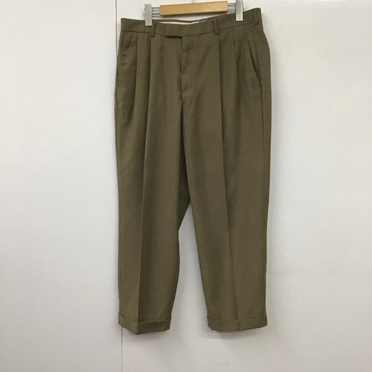 古着 USED パンツ スラックス claiborneスラックスパンツ ワイドパンツ センタータックパンツ 34 無地 カーキ / カーキ /  メンズ USED 古着 中古 10131486