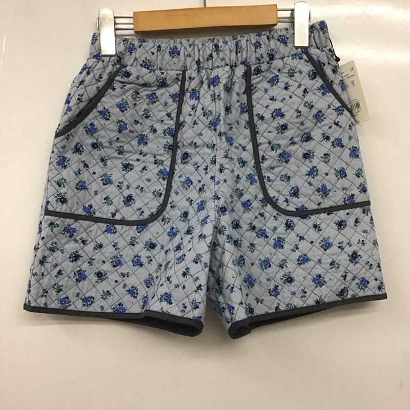 ロデオクラウンズワイドボウル RODEO CROWNS WIDE BOWL パンツ ショートパンツ 420HSR31-018V フラワーキルトショートパンツ タグ付き FREE 花柄 青 / ブルー /  レディース USED 古着 中古 10149486
