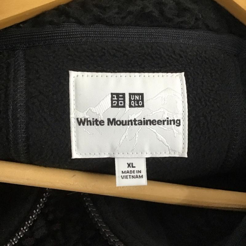ユニクロ UNIQLO ジャケット、上着 ジャンパー、ブルゾン 341-463350 フリースジャケット WHITEMOUNTAINEERING ジャケット XL 無地 黒 / ブラック /  メンズ USED 古着 中古 10141993