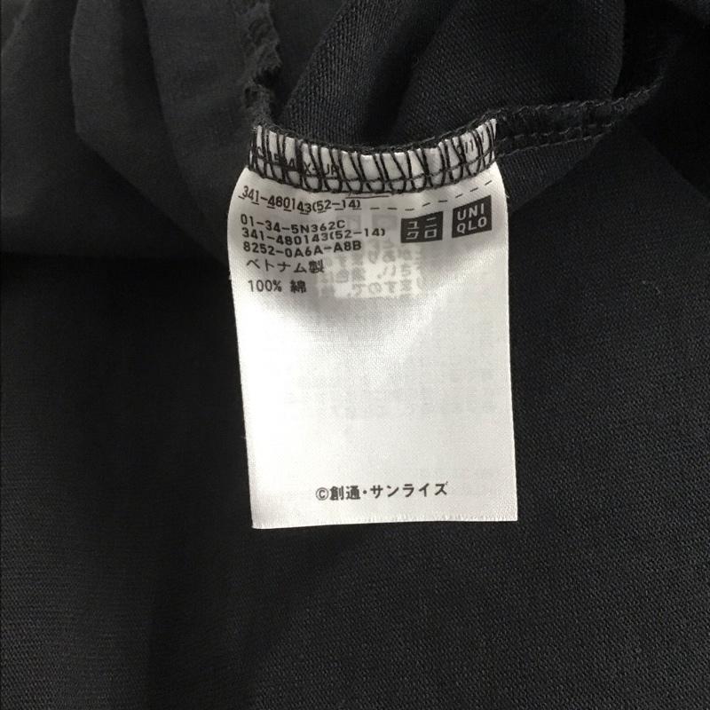 ユニクロ UNIQLO Tシャツ 半袖 341-480143 ガンダムTシャツ プリントTシャツ XL プリント 黒 / ブラック /  メンズ USED 古着 中古 10146061