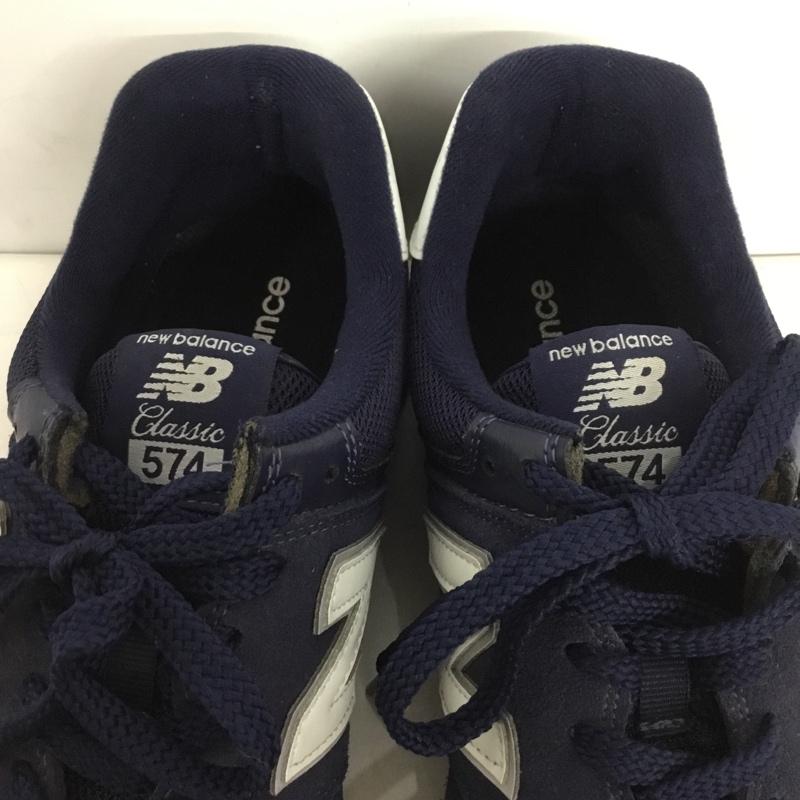 ニューバランス New Balance スニーカー スニーカー ML574EN2 27cm 27.0cm ロゴ、文字 紺 / ネイビー /  メンズ USED 古着 中古 10128978