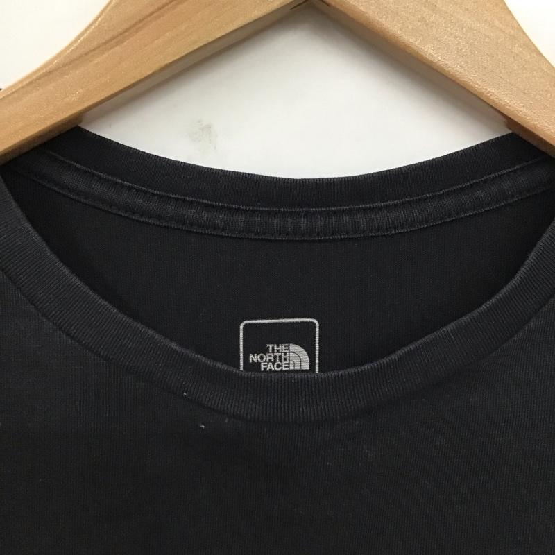 ザノースフェイス THE NORTH FACE Tシャツ 長袖 ロングスリーブ スモールスクエアロゴティー キッズ 150cm 150cm プリント 黒 / ブラック /  ボーイズ USED 古着 中古 10118096