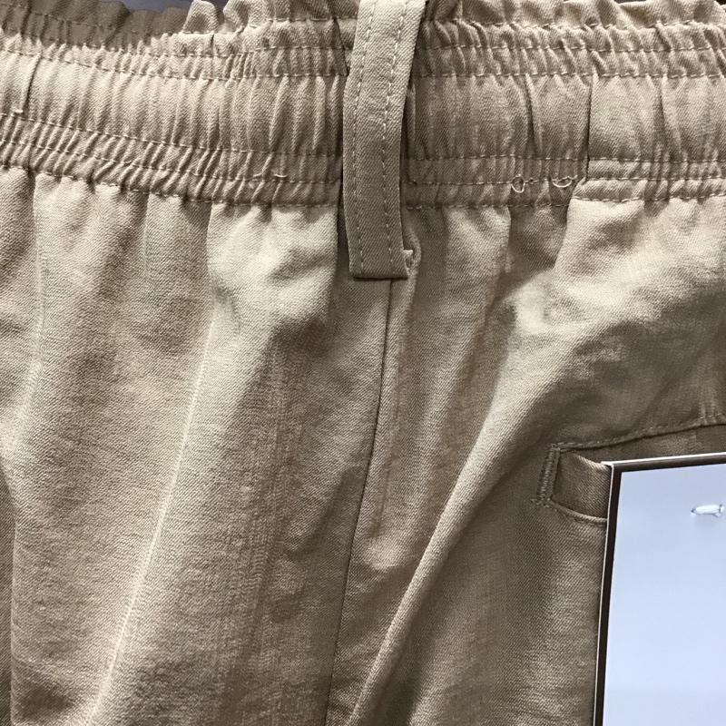 フリークスストア FREAK S STORE パンツ ワークパンツ、ペインターパンツ リネンイージーパンツ ワイドパンツ カジュアルパンツ L 無地 ベージュ / ベージュ /  メンズ USED 古着 中古 10113894