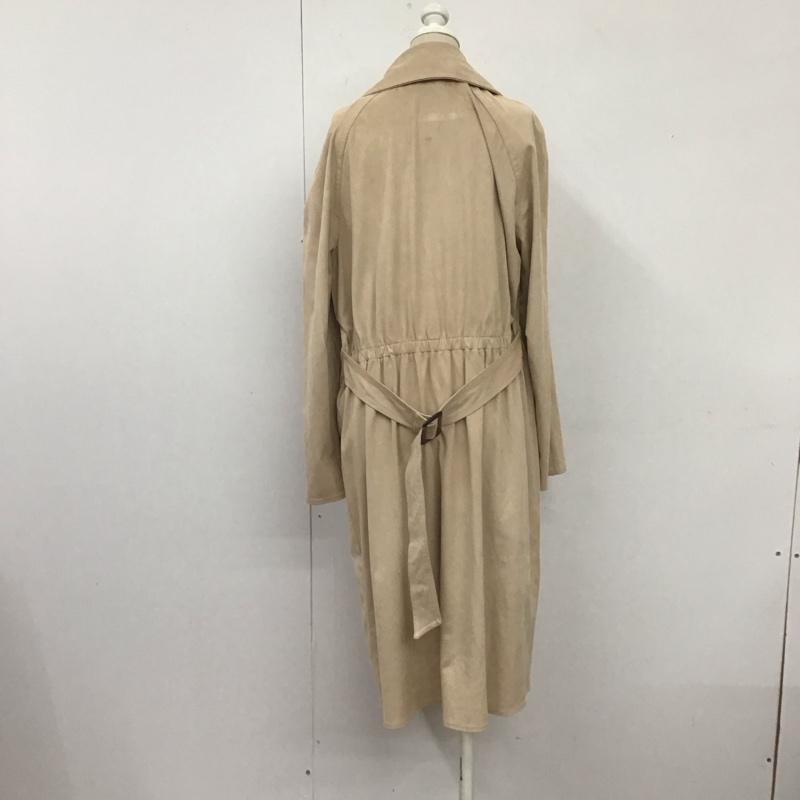 ザラ ZARA コート トレンチコート 6318 029 710 フェイクスウェード S 無地 ベージュ / ベージュ /  レディース USED 古着 中古 10108584