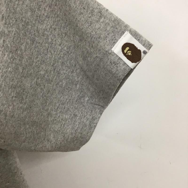 ベイプ BAPE Tシャツ 半袖 半袖カットソー プリントTシャツ クルーネックカットソー BBC L ロゴ、文字 灰 / グレー /  メンズ USED 古着 中古 10111948