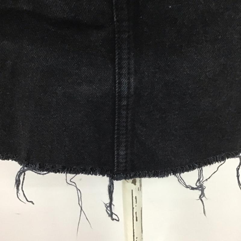 ザラ ZARA スカート ミニスカート S 無地 黒 / ブラック /  レディース USED 古着 中古 10111413