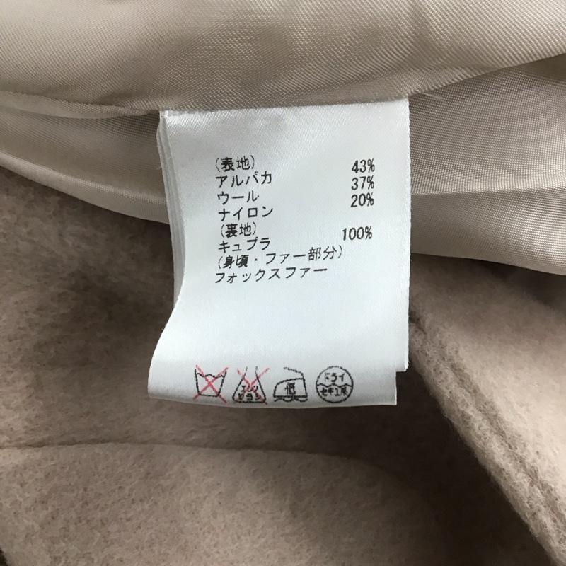 グレースコンチネンタル GRACE CONTINENTAL コート コート一般 1636 9070-1 ノーカラー ビジュー 34 無地 桃 / ピンク /  レディース USED 古着 中古 10144981