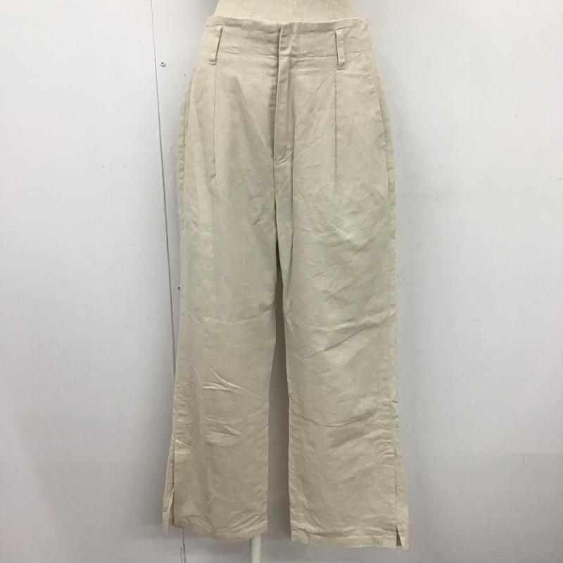 ローリーズファーム LOWRYS FARM パンツ スラックス L 無地 アイボリー / アイボリー /  レディース USED 古着 中古 10108125