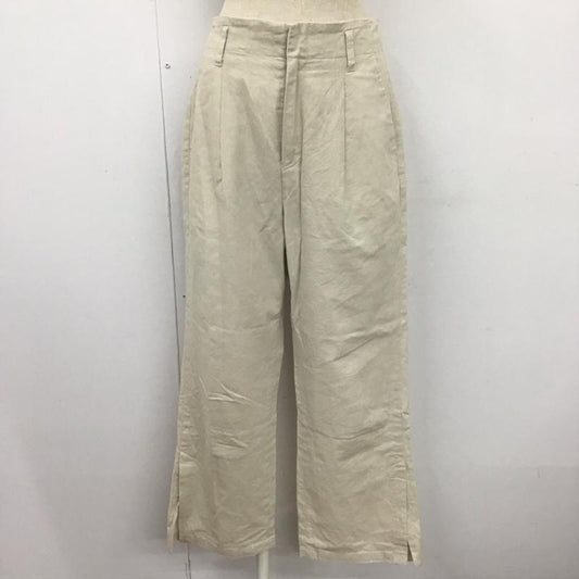 ローリーズファーム LOWRYS FARM パンツ スラックス L 無地 アイボリー / アイボリー /  レディース USED 古着 中古 10108125