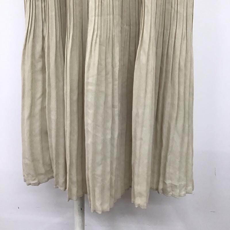 ローリーズファーム LOWRYS FARM スカート ロングスカート LF520041TK プリーツスカート FREE 無地 アイボリー / アイボリー /  レディース USED 古着 中古 10107508