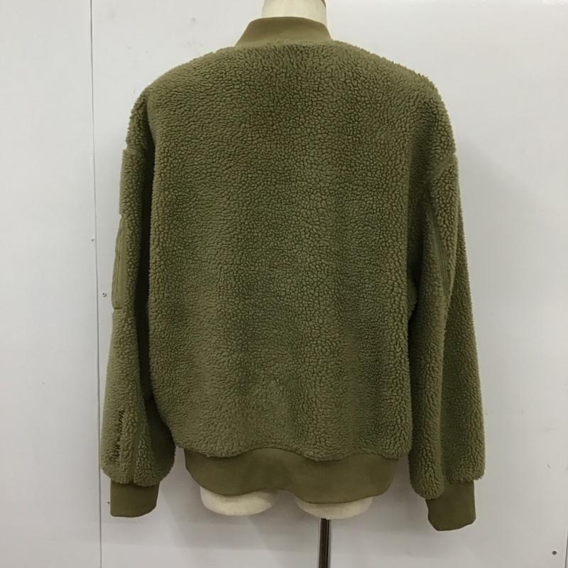 ジーユー GU ジャケット、上着 ジャンパー、ブルゾン 341-340991 フリースジャケット ジップアップジャケット XL 無地 カーキ / カーキ /  メンズ USED 古着 中古 10119039