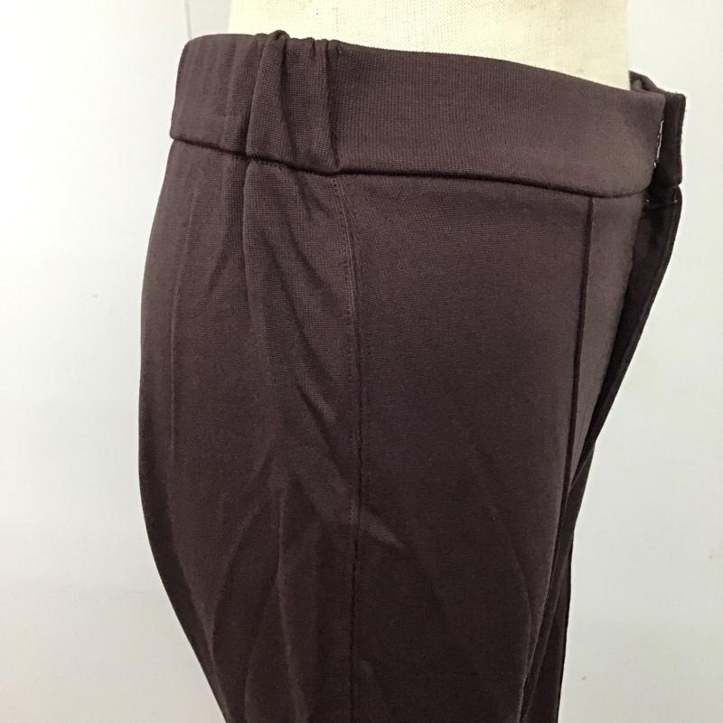 スローバイスライ THROW by SLY ボトムス ボトムス 030DS081-2720 TEXTURE CUT FLARE PT フレアパンツ 1 無地 茶 / ブラウン /  レディース USED 古着 中古 10120156