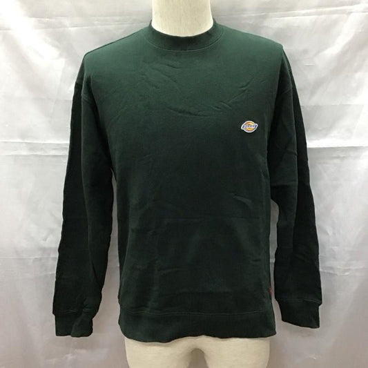 ディッキーズ Dickies トレーナー 長袖 長袖スウェット 長袖トレーナー リブカットソー 長袖カットソー プリントトレーナー M ロゴ、文字 緑 / グリーン /  メンズ USED 古着 中古 10111805