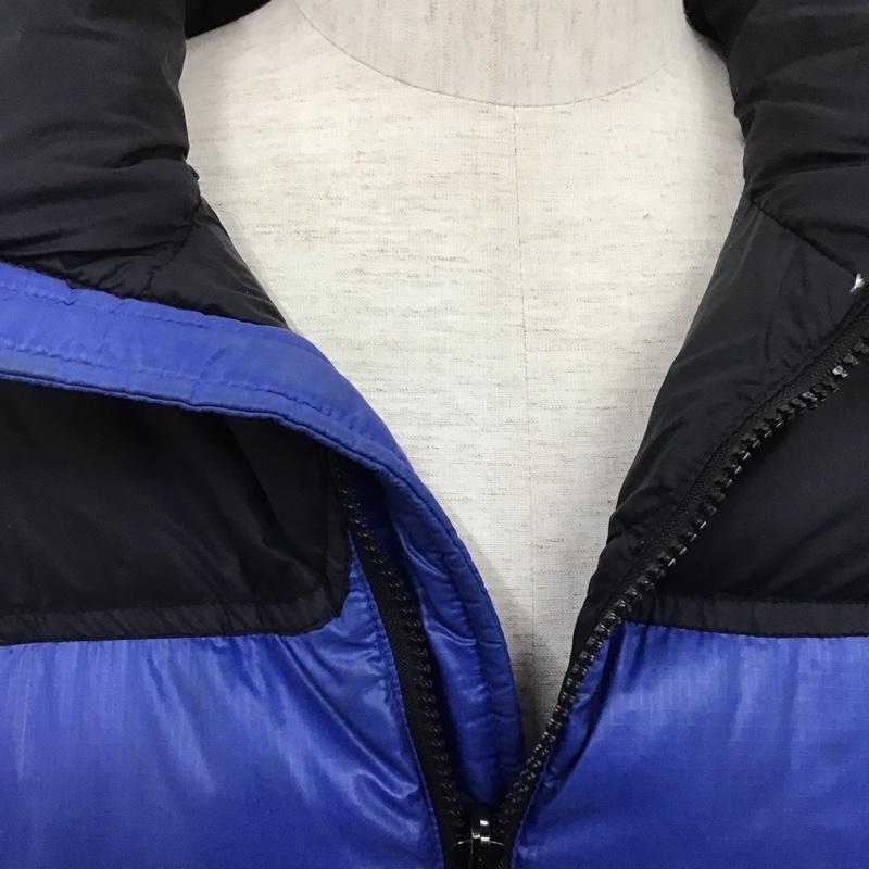 ザノースフェイス THE NORTH FACE ジャケット、上着 ジャンパー、ブルゾン ジップアップジャケット ジャンパー ダウンジャケット カジュアルジャケット アウター XL ロゴ、文字 黒 / ブラック / X 青 / ブルー /  メンズ USED 古着 中古 10106760