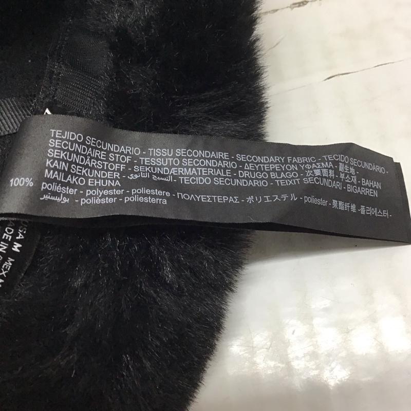 ザラ ZARA 帽子 ハット 0653 261 800 フェイクファー 無地 黒 / ブラック /  レディース USED 古着 中古 10118151