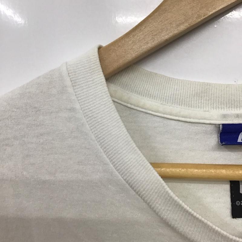 ラファイエット Lafayette Tシャツ 半袖 半袖カットソー プリントTシャツ クルーネックカットソー L ロゴ、文字 白 / ホワイト /  メンズ USED 古着 中古 10146208