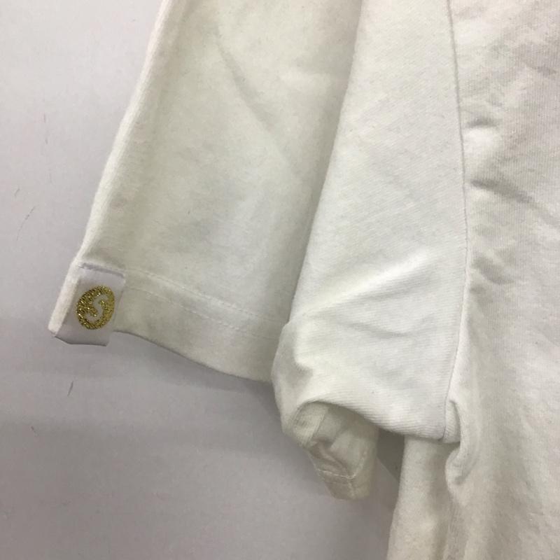 サプール SAPEur Tシャツ 半袖 半袖カットソー プリントTシャツ クルーネックカットソー プリント 白 / ホワイト /  メンズ USED 古着 中古 10148382