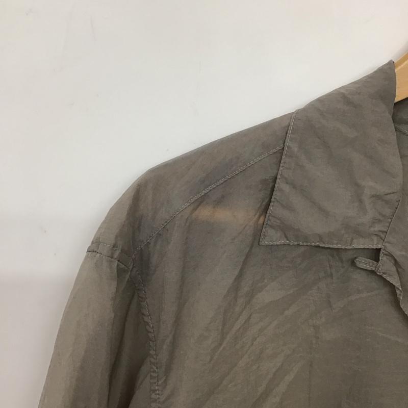 スローバイスライ THROW by SLY シャツ、ブラウス 長袖 030DS030-1810 SHEER TEXUTURE SH FREE 無地 灰 / グレー /  レディース USED 古着 中古 10136850